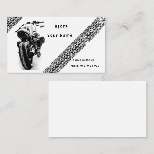 Biker Visitenkarte (Vorne/Hinten)