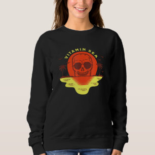 Biker Vitamin Sea Skull Biking Sommer Biker Sweatshirt