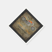 Biker Wedding Paper Napkins Serviette (Ecke)