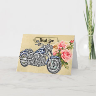 Biker Wedding Thank You Card Dankeskarte