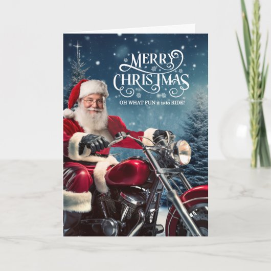 Biker Weihnachten mit Winter Pines (Vorderseite)