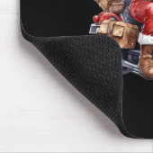 Biker Weihnachtsmann über Motorrad Spaß Weihnachts Mousepad (Ecke)