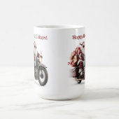 Biker Weihnachtsmann Weihnachtskaffee-Pause Kaffeetasse (Mittel)