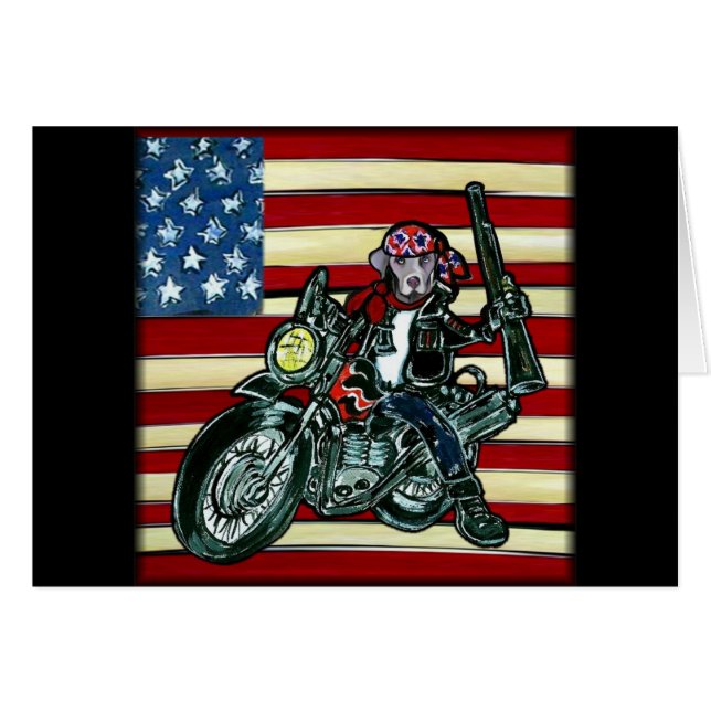 Biker Weimarana (Vorderseite (Horizontal))