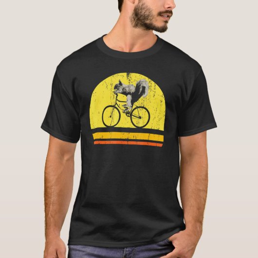 Biker Wildlife Forest Animal Nature Cycling Squirr T-Shirt (Vorderseite)