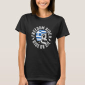 Biker with Greece flag T-Shirt (Vorderseite)