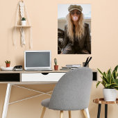 Biker Woman Pink Bubble Gum Bubble Stylish Poster