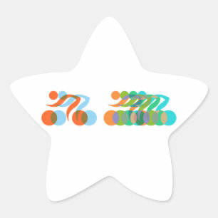 Bikerfreak Stern-Aufkleber