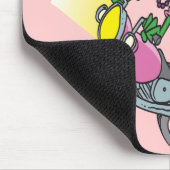 Bikerfrosch-Frosch-Cartoon Mousepad (Ecke)