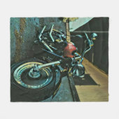 Bikergeschenke Fleecedecke (Vorderseite (Horizontal))