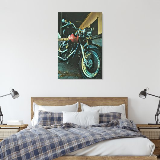 Bikergeschenke Leinwanddruck (Insitu (Schlafzimmer))