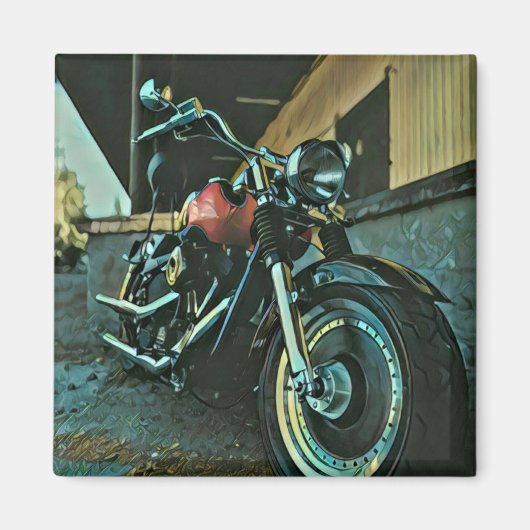 Bikergeschenke Magnet (Vorne)