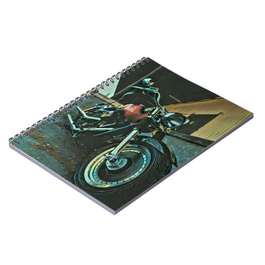 Bikergeschenke Notizblock (Linke Seite)