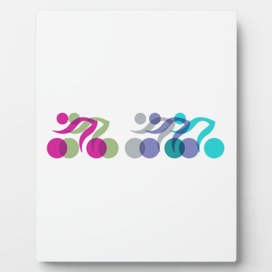 Bikergruppe Fotoplatte (Vorderseite)