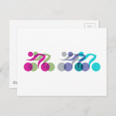 Bikergruppe Postkarte (Vorne/Hinten)