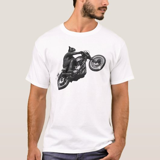 Bikerkatze T-Shirt (Vorderseite)