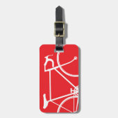 Bikerreise-Beutel Gepäckanhänger (Vorderseite vertikal)