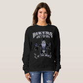 Bikers Don't Go Grey  They Turn Chrome Motorcycle Sweatshirt (Vorne ganz)