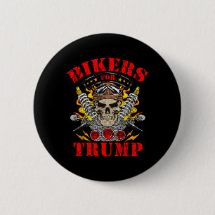 Bikers For Trump Motorradclub-Mitglieder  Button