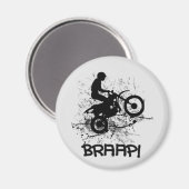 Bikers Motocross Dirt Bikers Mud Spritzer Braap! Magnet (Vorderseite/Rückseite)