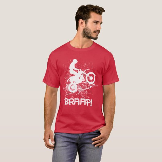 Bikers Motocross Dirt Bikers Mud Spritzer Braap! T-Shirt (Vorne ganz)
