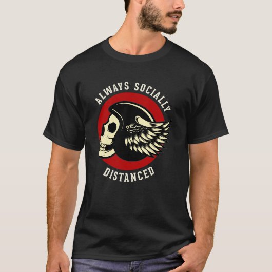 Biker's Social Distancing Champion T-Shirt (Vorderseite)