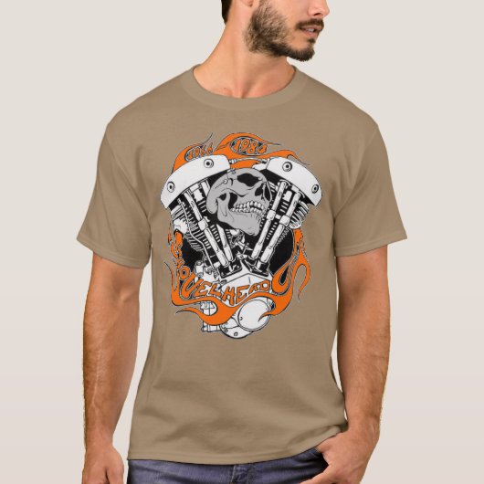 Bikershirt - 1966 - 1984 Shovelhead T-Shirt (Vorderseite)