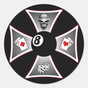 Bikersticker Runder Aufkleber