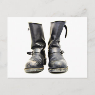 Bikerstiefel Postkarte