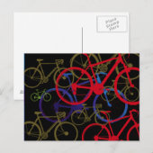 bikes art design postkarte (Vorne/Hinten)