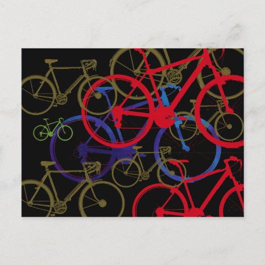 bikes art design postkarte (Vorderseite)