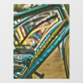 Bikes Artwork Fensteraufkleber (Blatt)