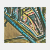 Bikes Artwork Fleecedecke (Vorderseite (Horizontal))