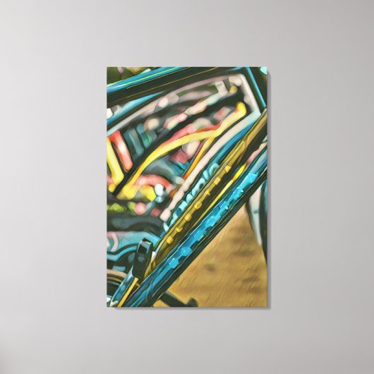Bikes Artwork Leinwanddruck (Vorderseite)