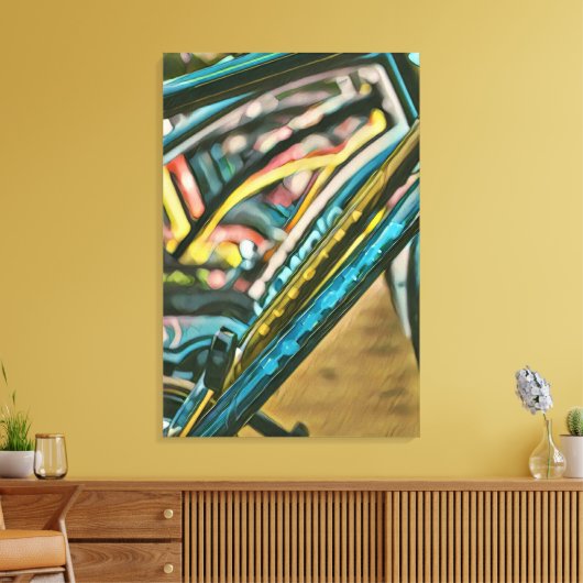 Bikes Artwork Leinwanddruck (Insitu (Wohnzimmer))