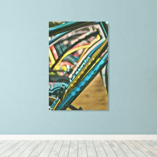 Bikes Artwork Leinwanddruck (Insitu (Holzboden))