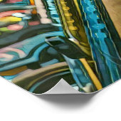 Bikes Artwork Poster (Ecke)