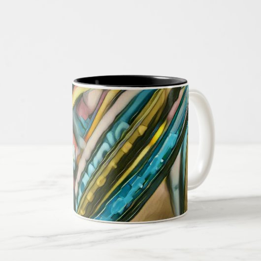 Bikes Artwork Zweifarbige Tasse (VorderseiteRechts)