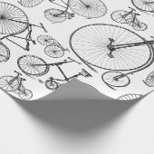 Bikes & Bicycle CUSTOM BG FARBE Geschenkpapier (Ecke)