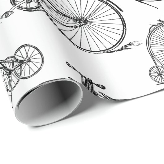 Bikes & Bicycle CUSTOM BG FARBE Geschenkpapier (Rolleneckpunkt)