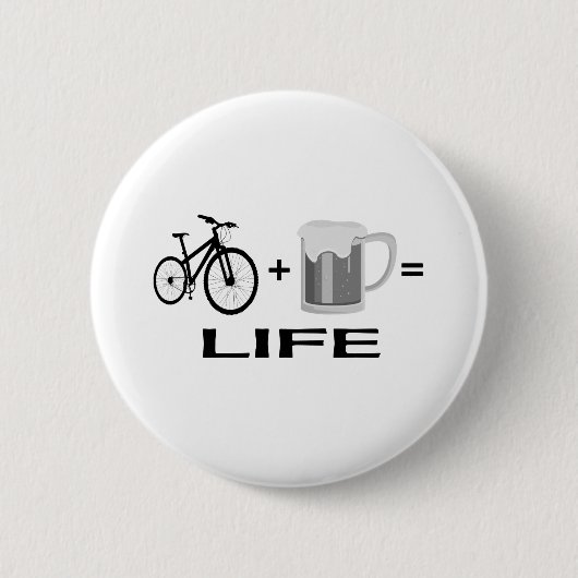 Bikes & Bier! Button (Vorderseite)