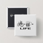 Bikes & Bier! Button (Vorne & Hinten)