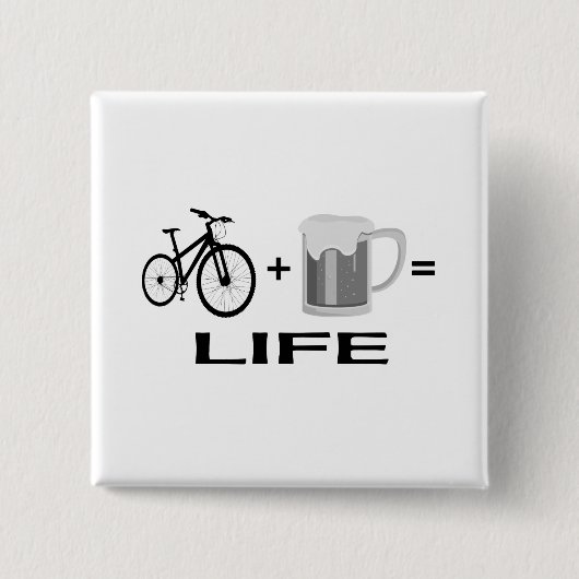 Bikes & Bier! Button (Vorderseite)
