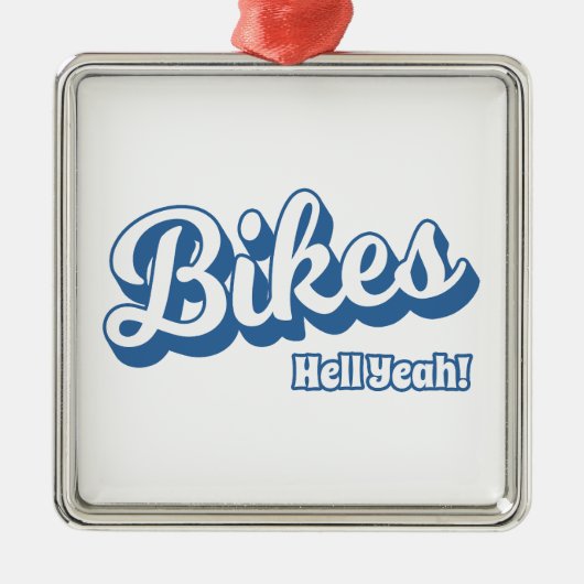 Bikes Hell Yeah! Ornament Aus Metall (Vorne)