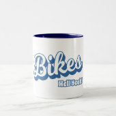 Bikes Hell Yeah! Zweifarbige Tasse (Mittel)