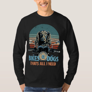 Bikes & Hunde - Niedliches Langhaarfahren mit Dack T-Shirt