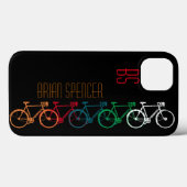 Bikes in verschiedenen Farben personalisiert Case-Mate iPhone Hülle (Rückseite (Horizontal))