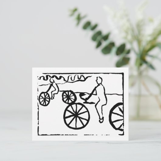 Bikes Postkarte (Stehend Vorderseite)