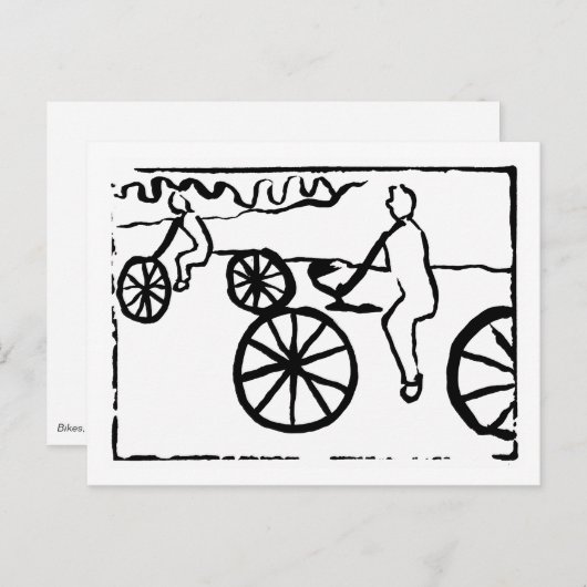 Bikes Postkarte (Vorne/Hinten)
