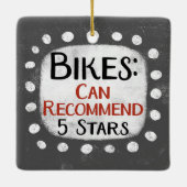 Bikes Review 5 Stars Ornament (Rückseite)